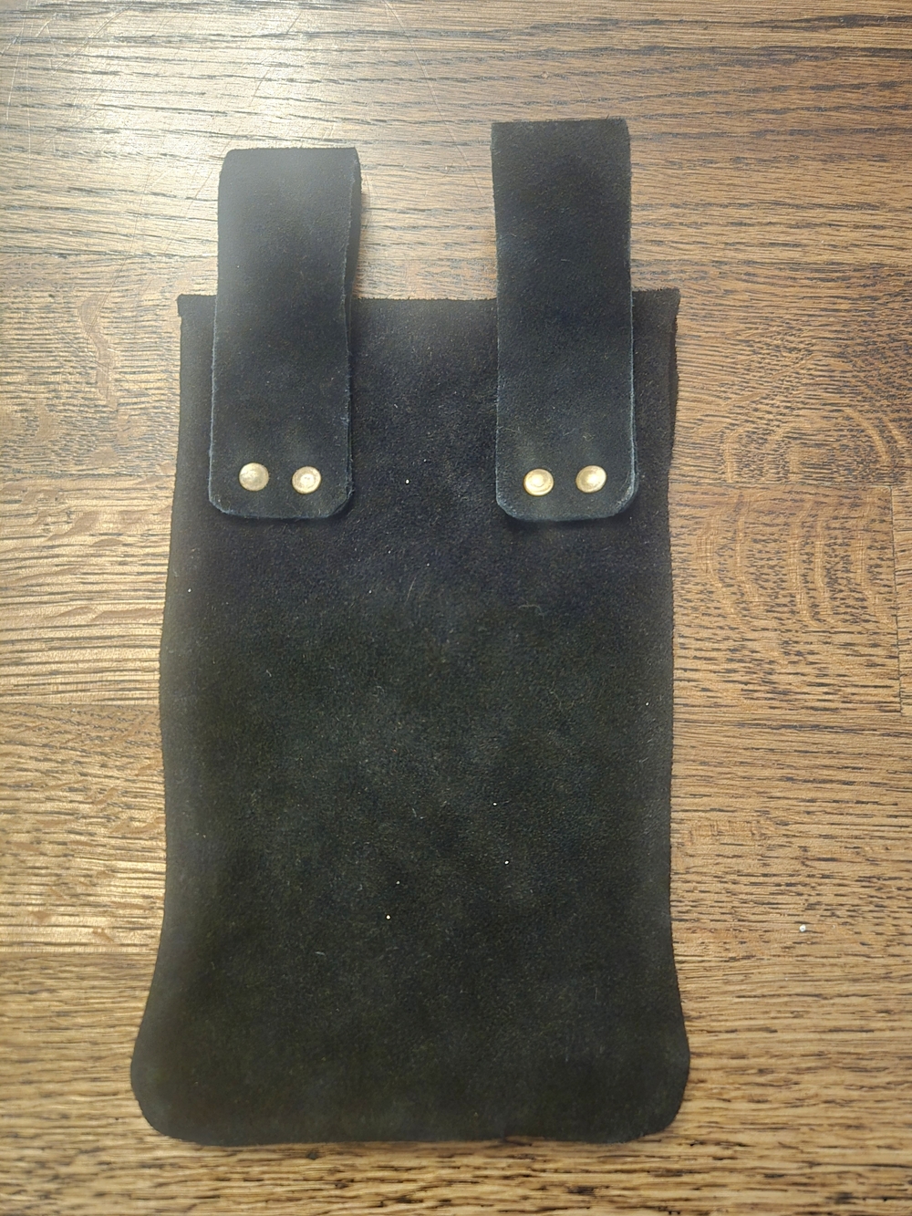 Black Suede Ren Faire Belt Pouch - Picture 2 of 2